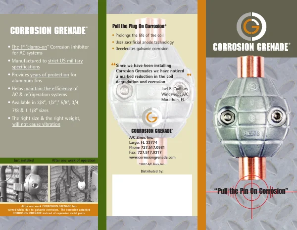 Corrosion Grenade Brochure